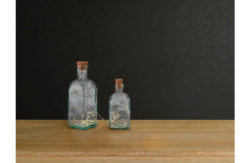 Collection Pair of Square Bottle Lights - Clear